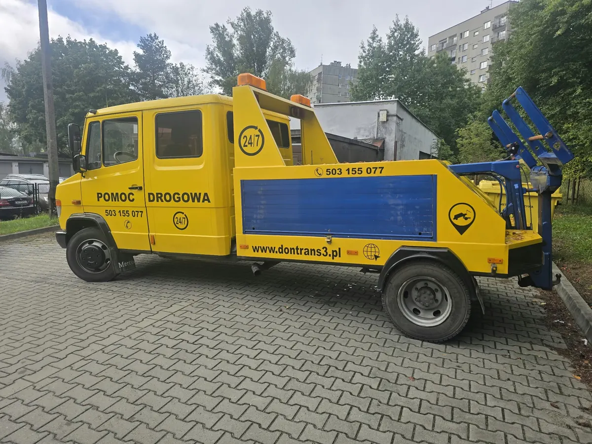 Holownik Don-Trans z podnośnikiem – holowanie samochodów w Katowicach